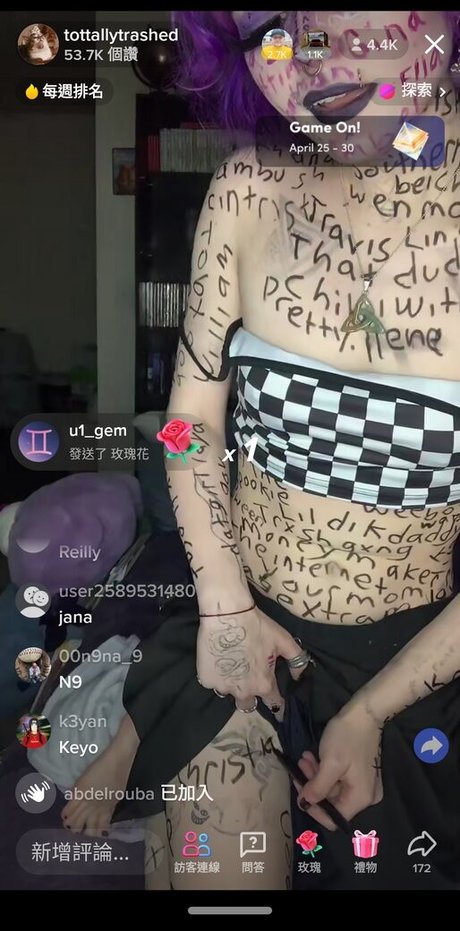 Foto di nudo di fuga di OnlyFans di Tottallytrashed